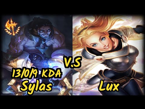FNC.A MagiFelix (SYLAS) vs LUX - 13/0/9 KDA MID GAMEPLAY - EUW Ranked DIAMOND