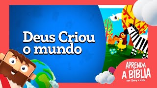 Aprenda a Bíblia – Deus Criou o Mundo  | Desenho Bíblico