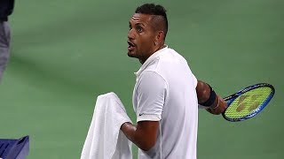 video: Nick Kyrgios asked 'do you want to play f------ tennis or host a s---show?' by opponent Steve Johnson at US Open 2019