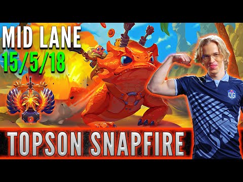 Topson  [ Snapfire ]  Mid Lane Pro Gameplay  [ Patch 7.32c ]  Dota 2 Full Game