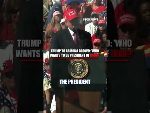 Anyone want to be president of Iran? Trump takes a show of hands #trump #shorts #donaldtrump #iran