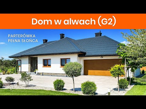 Dom w alwach (G2) – Efektowny dom parterowy I ARCHON+ Projekty Domów