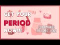 Period Subliminals Start Your Period Asap