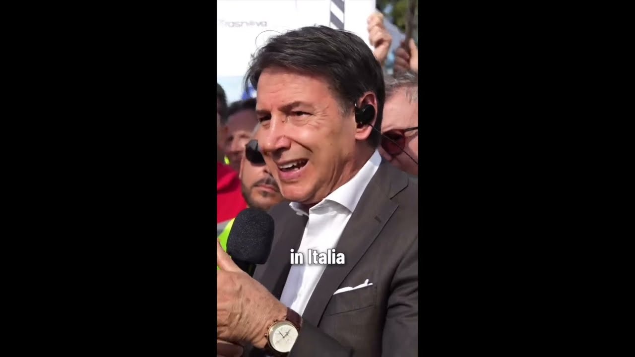 GIUSEPPE CONTE INCONTRA I LAVORATORI DI POMIGLIANO D'ARCO