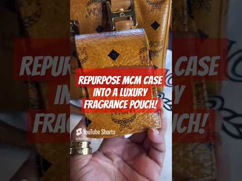 Repurpose MCM Case! #fashion #luxury #beauty #makeup #repurpose #shortvideo #shorts #mcm #travel