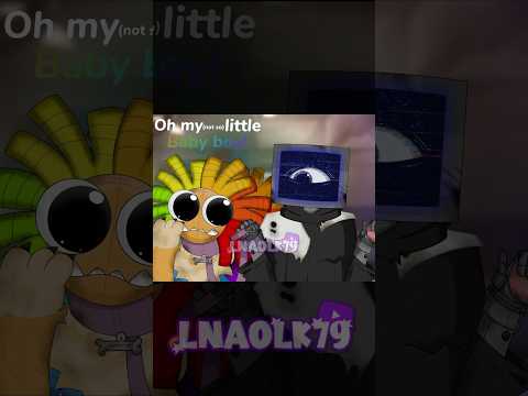 Dr sawyer and yarnaby so cute XD🧡💜#poppyplaytime #animation #yarnaby #chapter4 #nightmarecritters