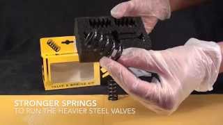 Ventily výfukové nerezové Suzuki LTR450/06-11 (sada 2ventily + 2pružiny)