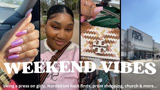Vlog | loving my press on nail set, Nordstrom Rack finds, prom shoe shopping, Church & more..