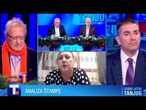 Analiza štampe 17.12.22. - Velimir Abamović i Zoran Milosavljević • DOBRO JUTRO TANJUG