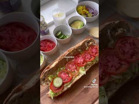 How to make your own subway 😌👌 | Credits and more in desc-read desc #shorts #subway #food