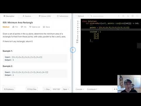939 Minimum Area Rectangle Leetcode Medium