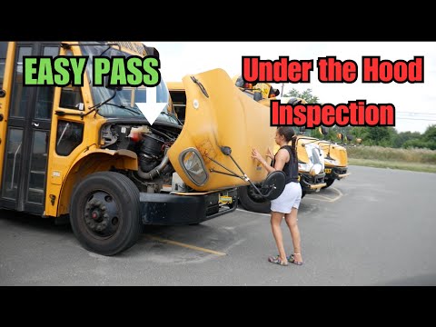 2024 School Bus Endorsement Road Test || Under the Hood || CDL Pre-Trip inspection DEMO