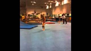 preview picture of video 'Naperville gymnastics Julia Beyer's floor routine 1st double back'