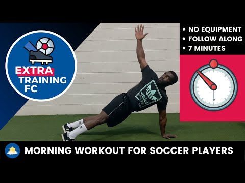 7 MINUTE MORNING WORKOUT FOR SOCCER PLAYERS ⚽️ | FOLLOW ALONG ⏱️
