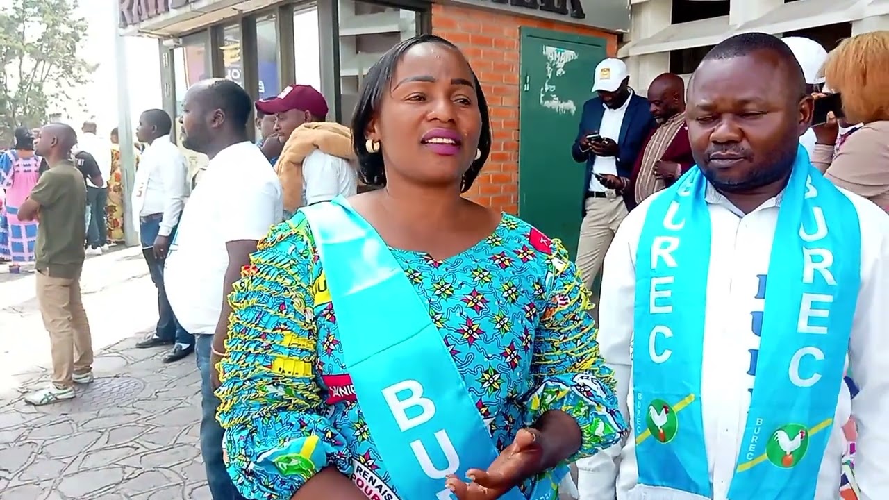 Goma/ Arrivée du ministre national des hydrocarbures : l'honorable Madame KAVE cadre du Burec était présente à l'aéroport pour l'accueillir