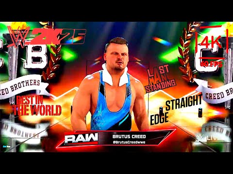 Wwe 2K25 Cm Punk vs Brutus Creed | Last Man Standing | Wwe Championship | 4k60Fps | ⭐⭐⭐
