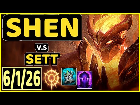 LAMABEAR (SHEN) vs SETT - 6/1/26 KDA JUNGLE GAMEPLAY - EUW Ranked DIAMOND