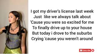 Olivia Rodriguez Drivers License...
