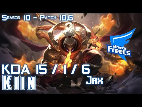 AFs Kiin JAX vs KALISTA Top - Patch 10.6 KR Ranked
