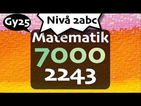 Matematik 7000 Nivå 2abc 2243 matte 2abc gy25