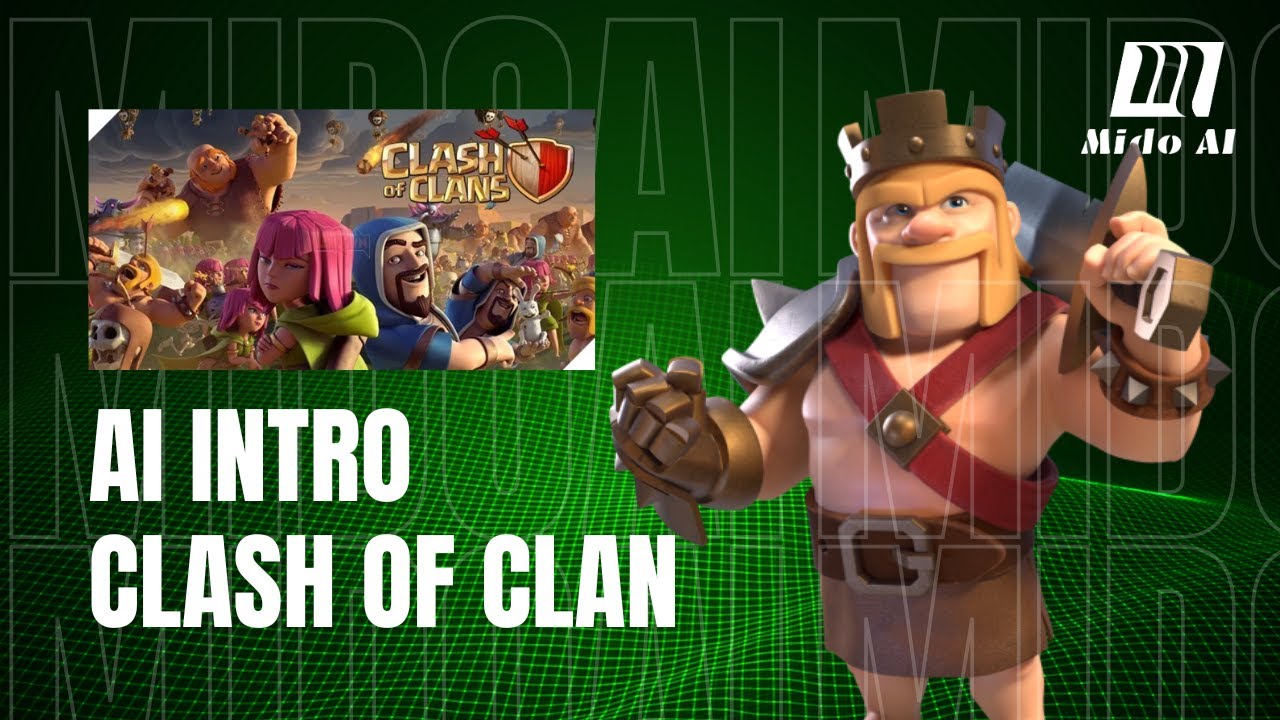 AI Video Game CLASH OF CLAN | Mido AI