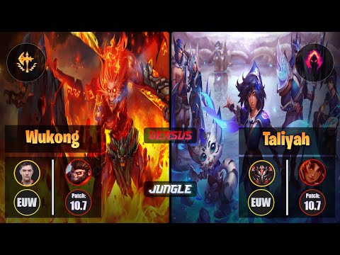 Selfmade WUKONG (Jungle) [Conqueror] VS TALIYAH - Grandmaster EUW Patch 10.7