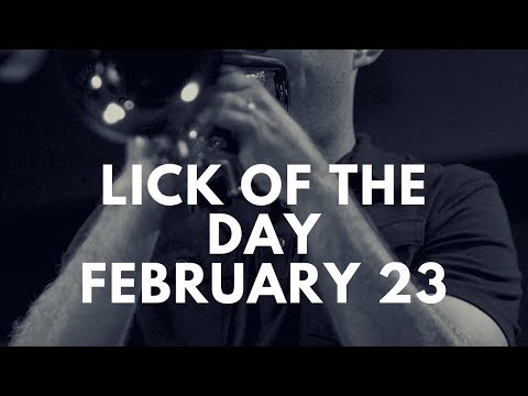 First Inversion Descending Triads in Double Time | Jazz Trumpet Lick of the Day 2.23