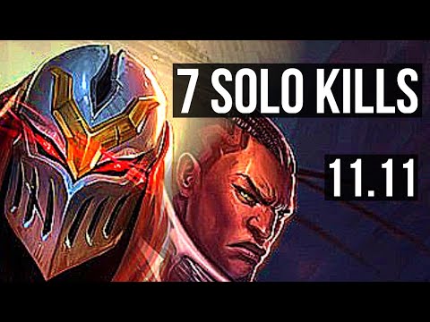 ZED vs LUCIAN (MID) | 9/0/2, 7 solo kills, 1000+ games, Legendary | KR Master | v11.11