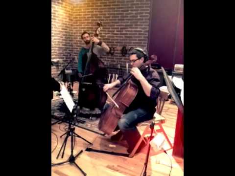 The Crooked Fiddle Band rehearsing at Electrical Audio