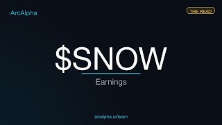 SNOW — Earnings