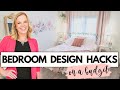 Small Bedroom Makeover! Design Hacks on a Budget!