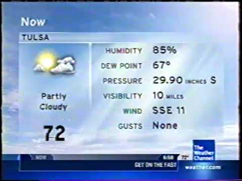 The Weather Channel IntelliStar 1 SD Local Forecast — 2008-06-02T06:58-0500 — Tulsa, OK