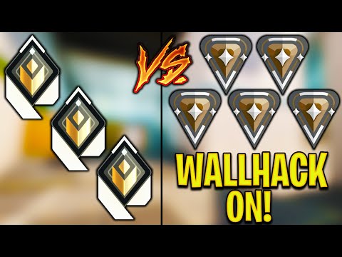Valorant: 3 Radiant VS 5 Bronze Players with Wall Hacks! - Who Wins?