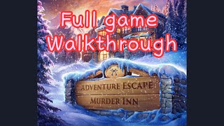 Adventure Escape Murder Inn Walkthrough Full Game