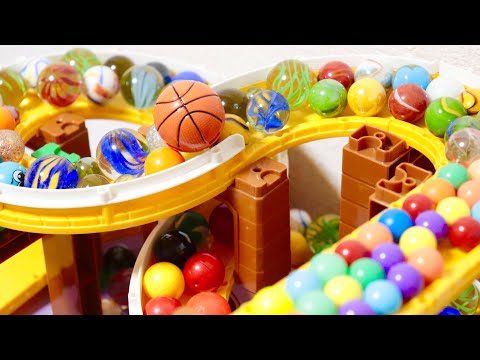 Marble Run Creative DIY Race ASMR #marblerun #rollercoaster #stisfying