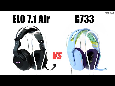 $80 - ROCCAT ELO 7.1 AIR vs $145 - Logitech G733 Wireless / Sound Comparison