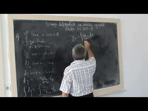 Lectia ECDIF 2 - Ecuatii diferentiale cu variabile separabile