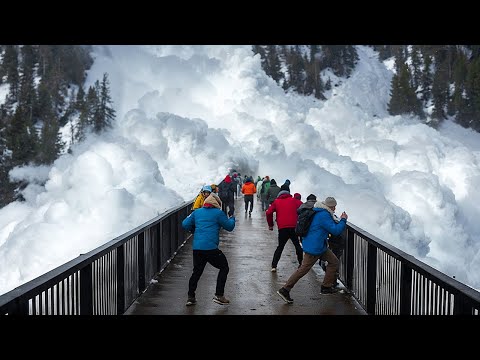 Vom Einsturz überrascht: Erdrutsche und Lawinen in Aktion