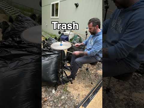 This is the trashiest drum kit you’ll ever hear #drums #everythingwitheric #ericlovley