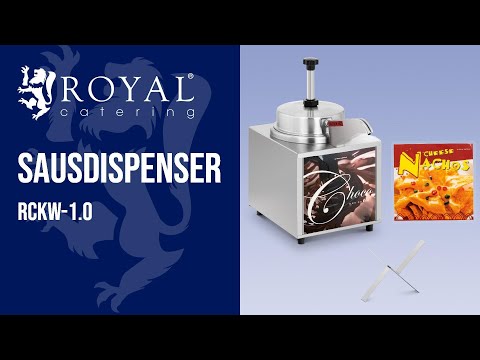 video - Sausdispenser - med oppvarmingsfunksjon - ost - sjokolade - 3,3 L