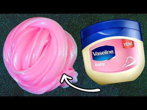 SLIME CON VASELINA SIN BORAX 💦SIN PEGAMENTO ! Haz Slime Con 1 Ingrediente