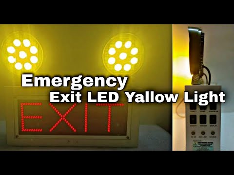 Emergency Exit LED Yellow Light