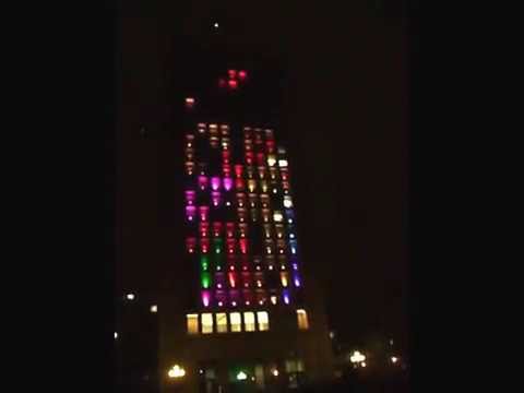 MIT Students Turn Campus Building Into Playable Tetris Game