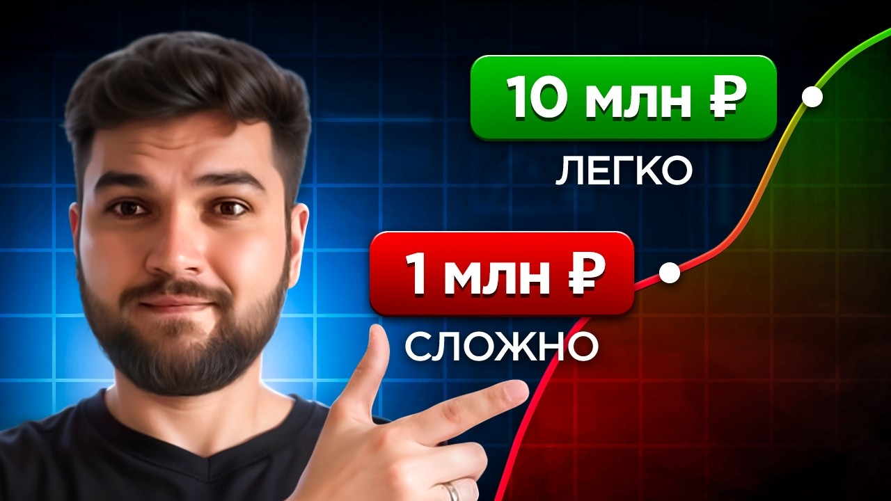 Почему накопить 1 миллион сложнее, чем 10?