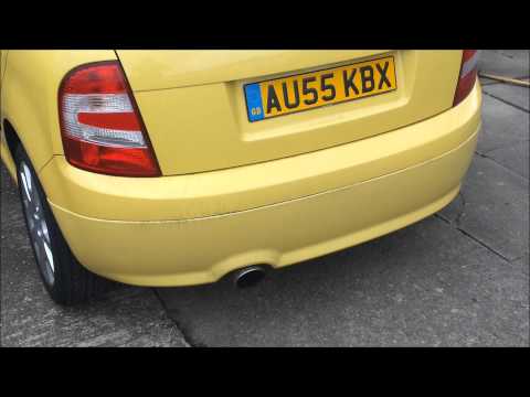 skoda fabia vrs 1.9 tdi mufflerectomy exhaust