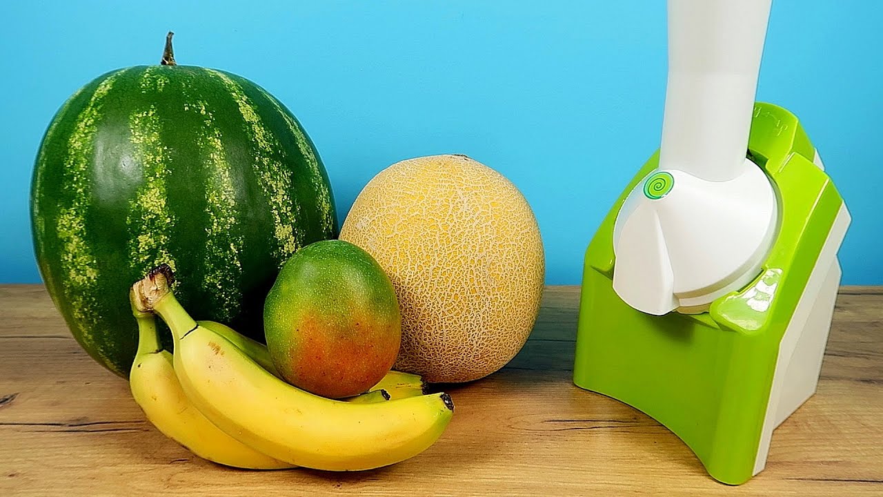 Мороженое из Арбуза, Манго, Дыни и Банана на китайском Ice Cream Maker! Получится или нет?