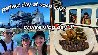 CRUISE VLOG DAY 3: ROYAL CARIBBEAN PERFECT DAY AT COCO CAY! SOUTH BEACH, WATER SLIDES AND DINNER!