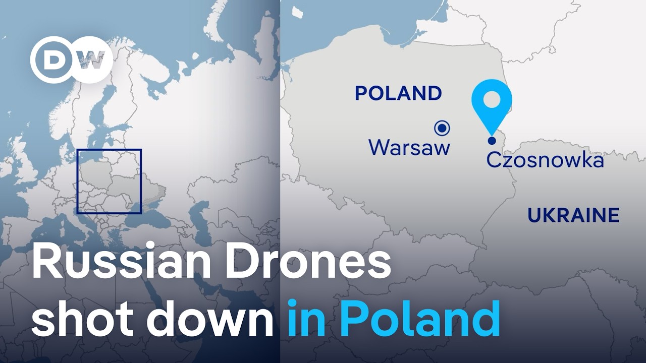 Poland shoots down Russian drones that "repeatedly violated" its airspace | DW News