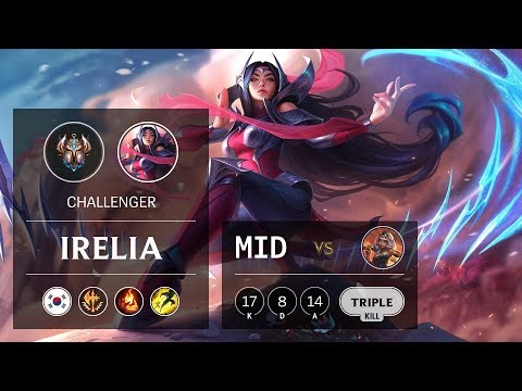 Irelia Mid vs Qiyana - KR Challenger Patch 9.23