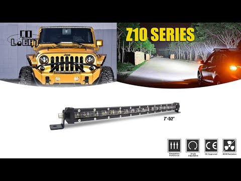 CO LIGHT Slim 6D Reflector Single Row LED Light Bar Z10 Series